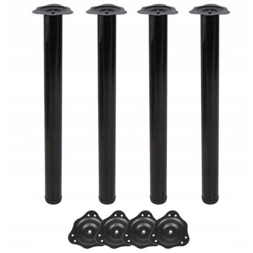 NOGA DO STOŁU BIURKA REGULACJA CZARNA 710MM 4 SZT NM-S60710-20A