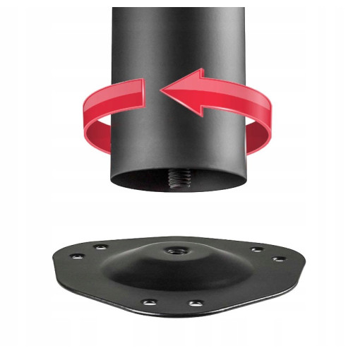 NOGA DO STOŁU BIURKA REGULACJA CZARNA 710MM 4 SZT NM-S60710-20A