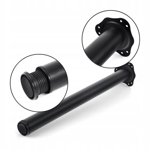 NOGA DO STOŁU BIURKA REGULACJA CZARNA 710MM  NM-S60710-20A