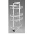 Kosz CARGO MIDI 600 mm, 4 półki, srebrny W-5000-600.P22