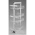 Kosz CARGO MAXI 300 mm, 4 półki, srebrny W-5400-300.P22