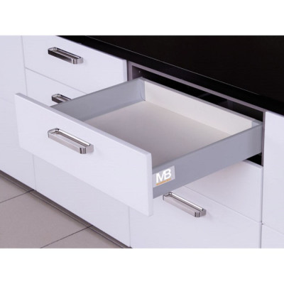 SZUFLADA MODERN BOX 450 WYSOKI 40KG KWADRATOWY BIAŁY PB-KW-KPL450C1