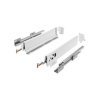 SZUFLADA MODERN BOX 450 NISKI 40KG KWADRATOWY BIAŁY PB-KW-KPL450A1