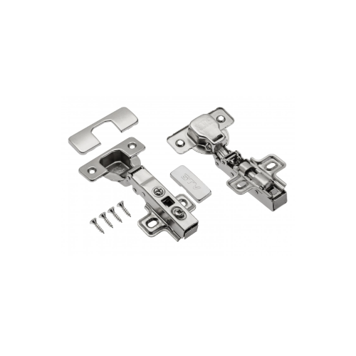 Zawias meblowy GTV Prestige z blaszką cichy domyk, 90° ZM-ECHC09BEO ZM-ECHC09BEO