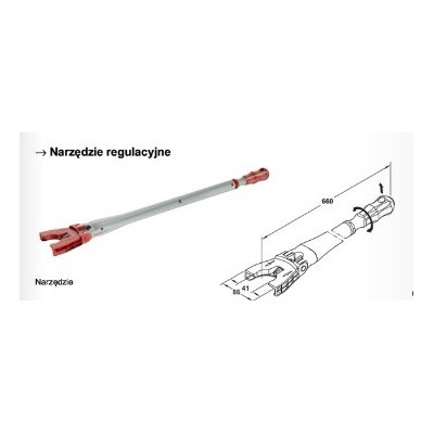 Klucz do regulowania nóżek HAFELE AXILO 637.76.360