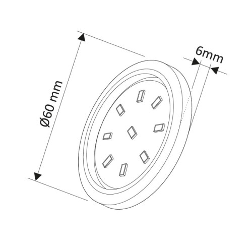 Oprawa nawierzchniowa ORBIT XL 3W, barwa ciepła