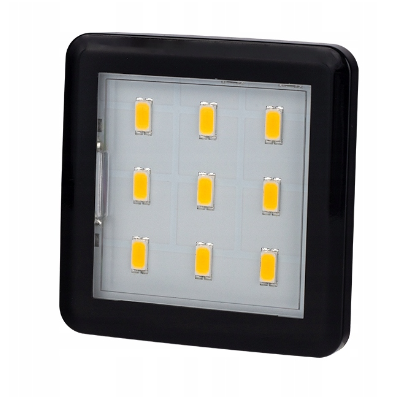 Oprawa LED w kolorze czarnym SQUARE LED 1,5W ZIMNY