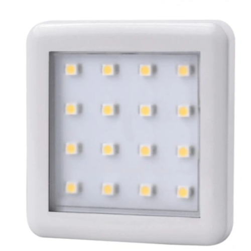 Oprawa LED w kolorze białym SQUARE LED 1,5W CIEPŁY