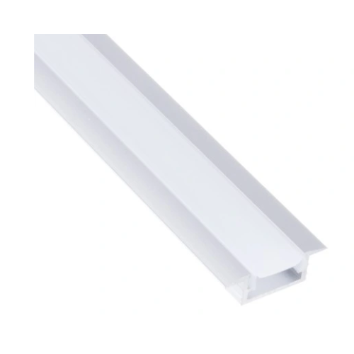 Profil wpuszczany 2 m aluminiowy z kloszem mlecznym PROF-INLINEM-XL-OP-2M-W