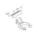 Klips do nóżki Hafele Axilo biały
