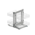 Kosz narożny magic corner MAXIMA  CLASSIC  comfort 1200 lewy chrom