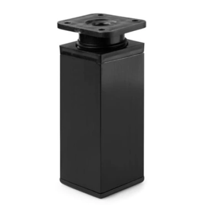 Nóżka ozdobna kwadratowa H60 40x40 w kolorze czarny mat