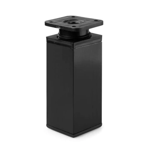 Nóżka ozdobna kwadratowa H60 40x40 w kolorze czarny mat