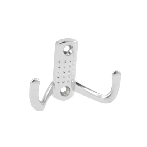 wieszak meblowy w kolorze aluminium średni z kropkami