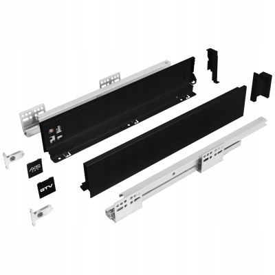 SZUFLADA AXIS PRO NISKA L350 H84 CZARNA GTV CICHY DOMY