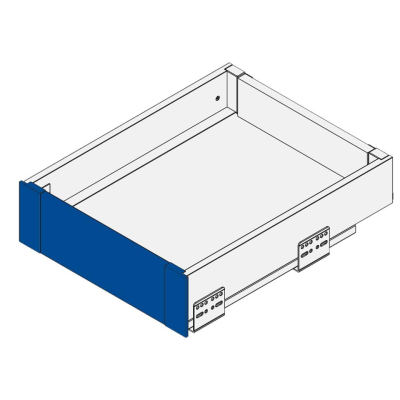 Zestaw do szuflady wewnętrznej GTV AXIS PRO niska h84 biała (panel+złączka) PB-AXISPRO-ZESWEW-A1