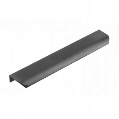 UCHWYT MEBLOWY KRAWĘDZIOWY HEXA 224/496 CZARNY MAT GTV