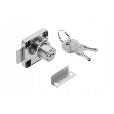 Zamek meblowy kwadratowy chrom 40x40 GTV