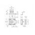 Zamek meblowy kwadratowy chrom 40x40 GTV